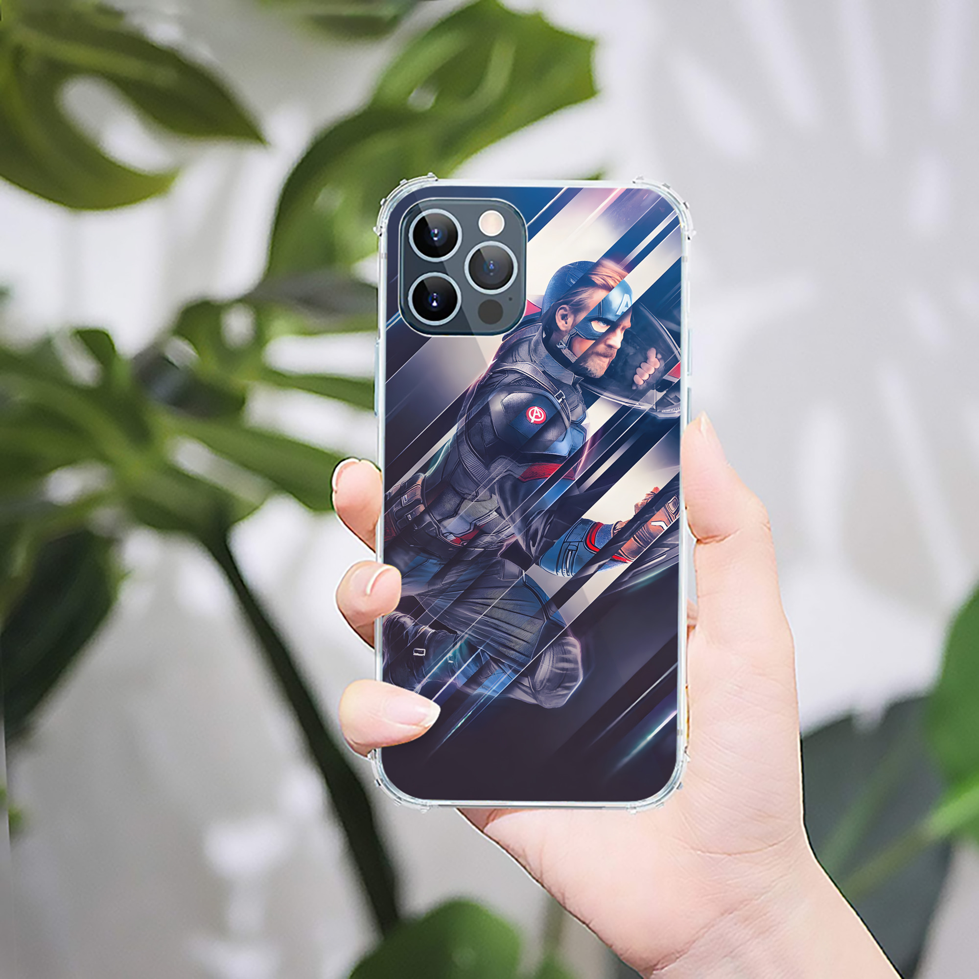 （画像用） アベンジャーズ The Avengers 【iPhone 12シリーズ対応】透明スマホケース（クリアソフトケース）